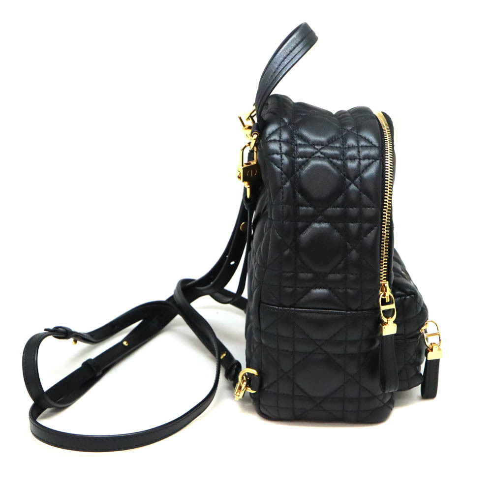 Dior Backpack Rucksack Daypack Cannage Black - Picture 3 of 6